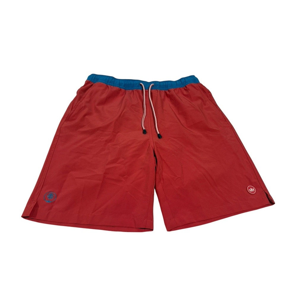 Peter Millar Swim Shorts Trunks Orange Salmon Seaside Lined Swimwear Men's Sz M